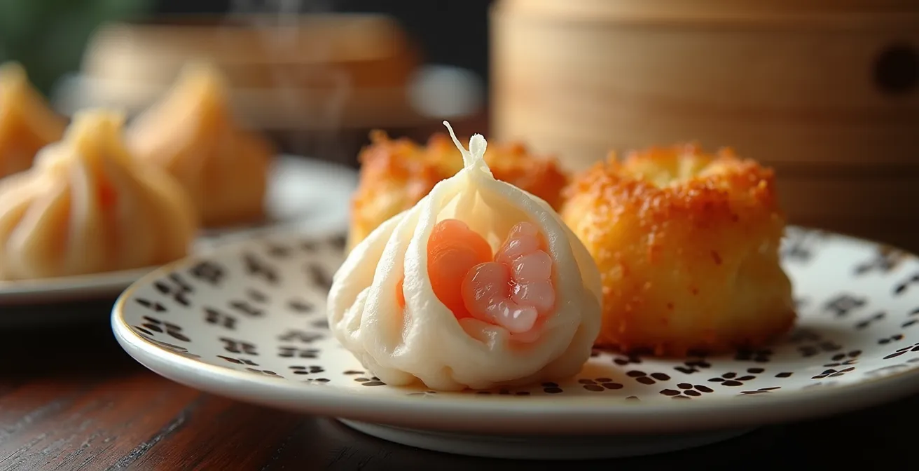 Exquisite close-up of artisanal dim sum showcasing Vancouver's elevated Chinese cuisine